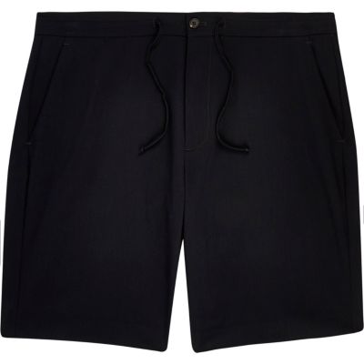 Navy drawstring casual shorts